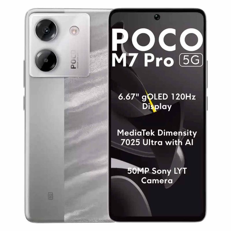 Xiaomi Poco M7 Pro 5G 256/8GB - Lunar Dust + FONE SEM FIO - Fone